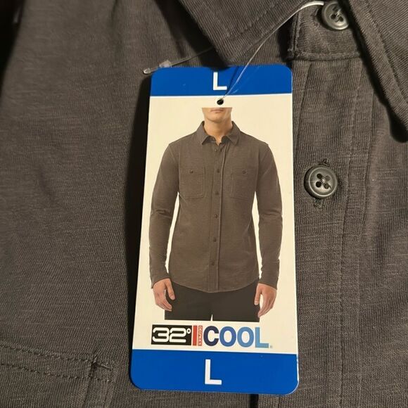 32 Degrees Men's Long Sleeve Button Down Shirt - Picture 8 of 9